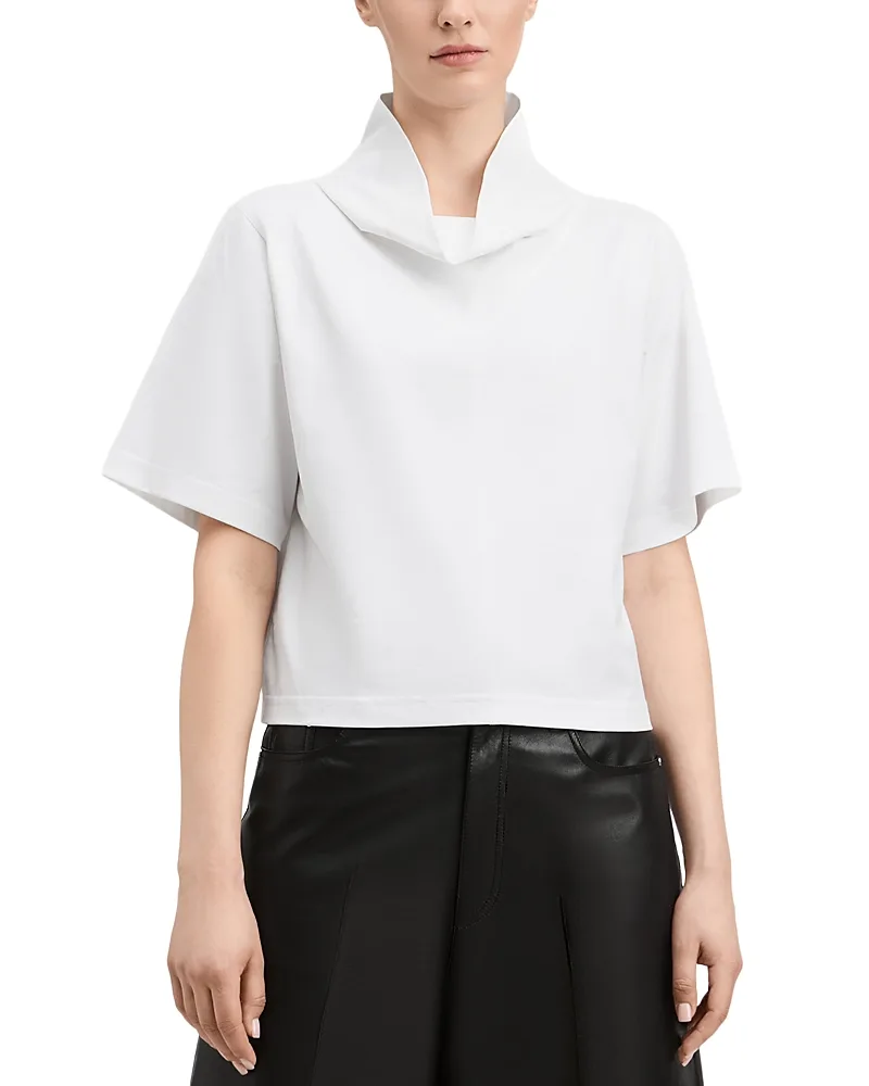 Derek Lam 10 Crosby Jonathan Jersey Funnel Neck Tee by Derek Lam