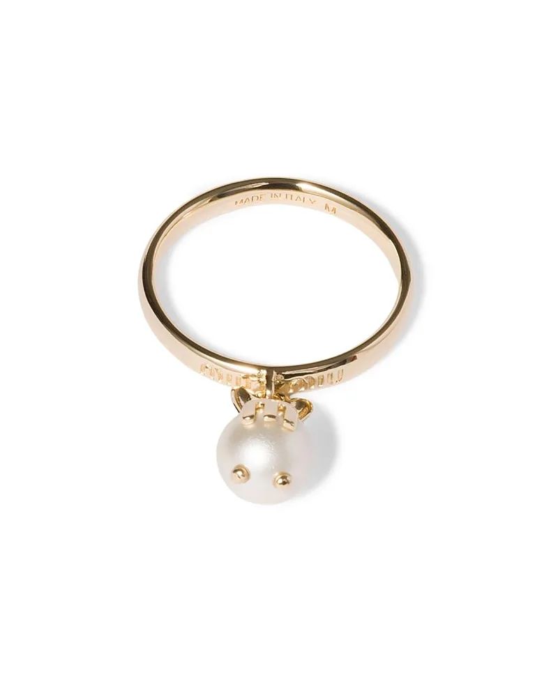 Metal Ring with Pendant by Miu Miu