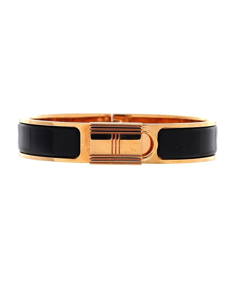 Pre-Owned Hermes Narrow Clic Cadenas Bracelet Enamel by Hermes