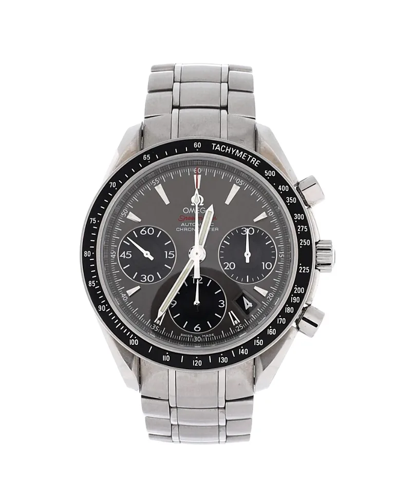 Pre-Owned Omega Speedmaster Date/Day-Date Chronograph Automatic Watch in Stainless Steel 40mm by Omega