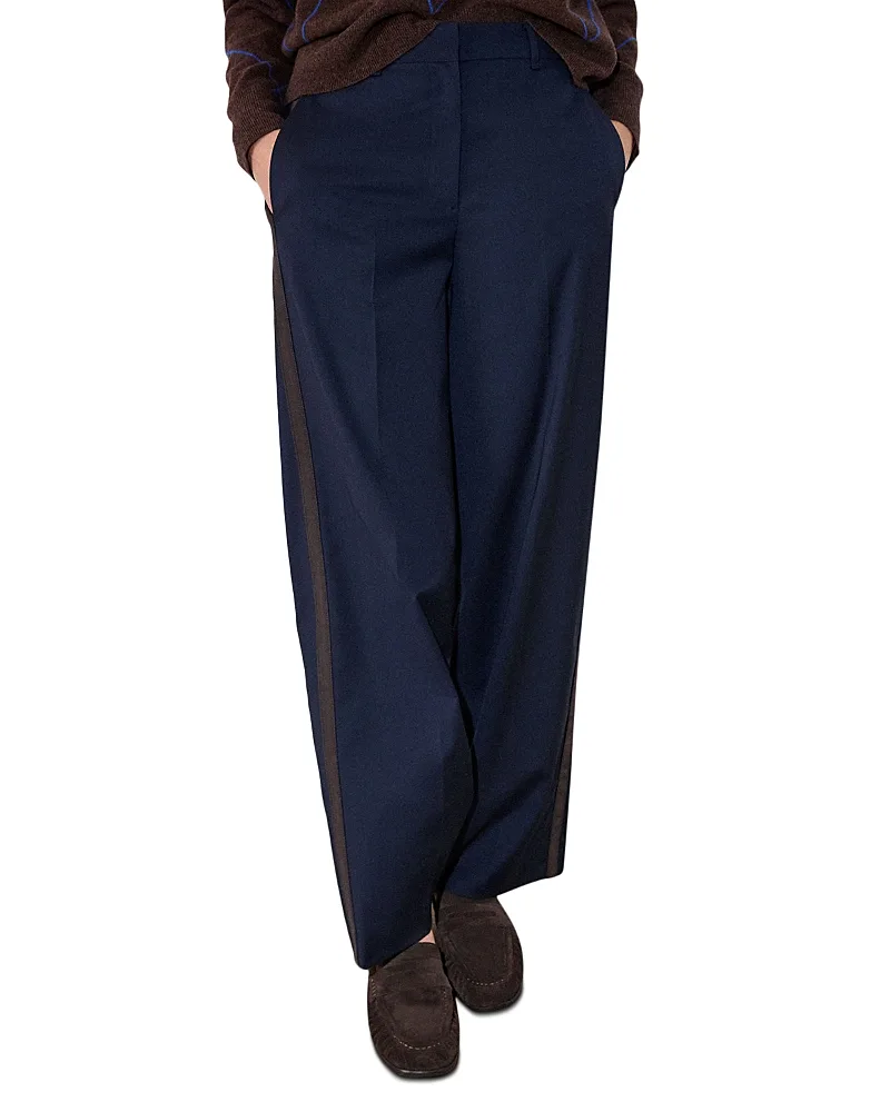 Side Stripe Straight Pants by Whistles