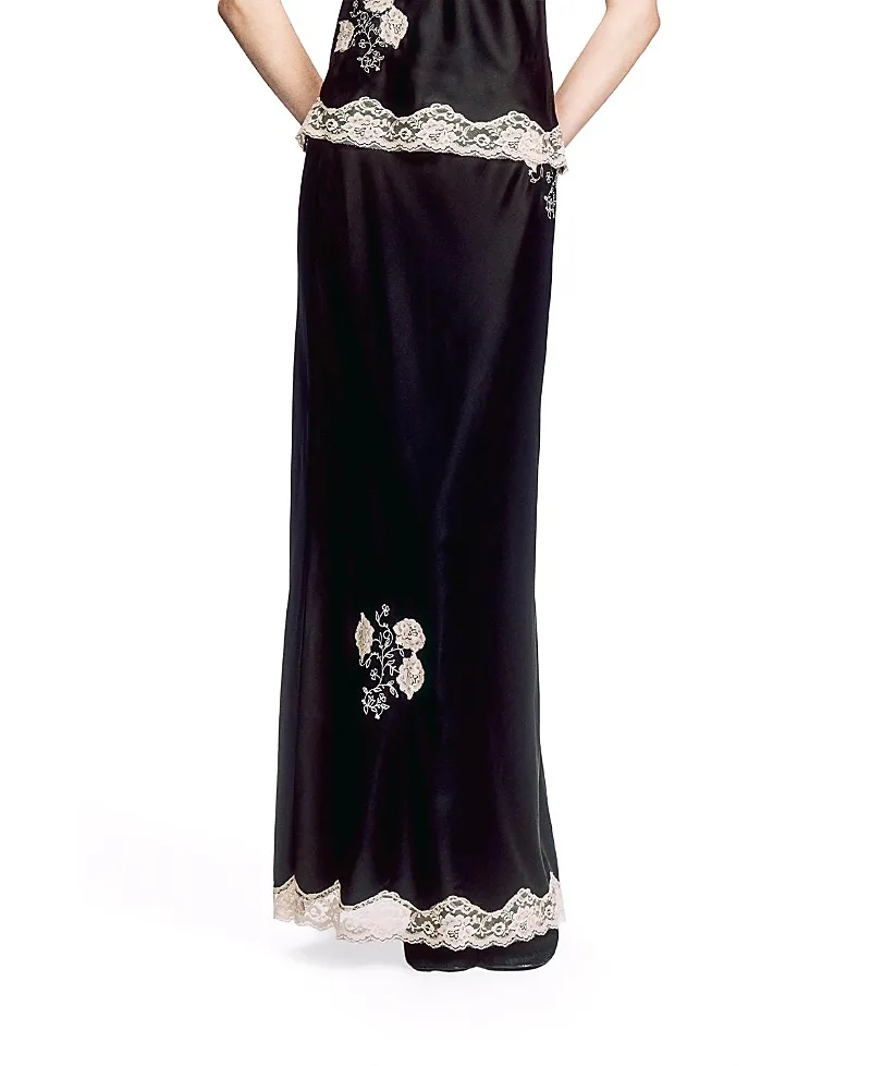 Lingerie Satin Skirt by Anna Sui