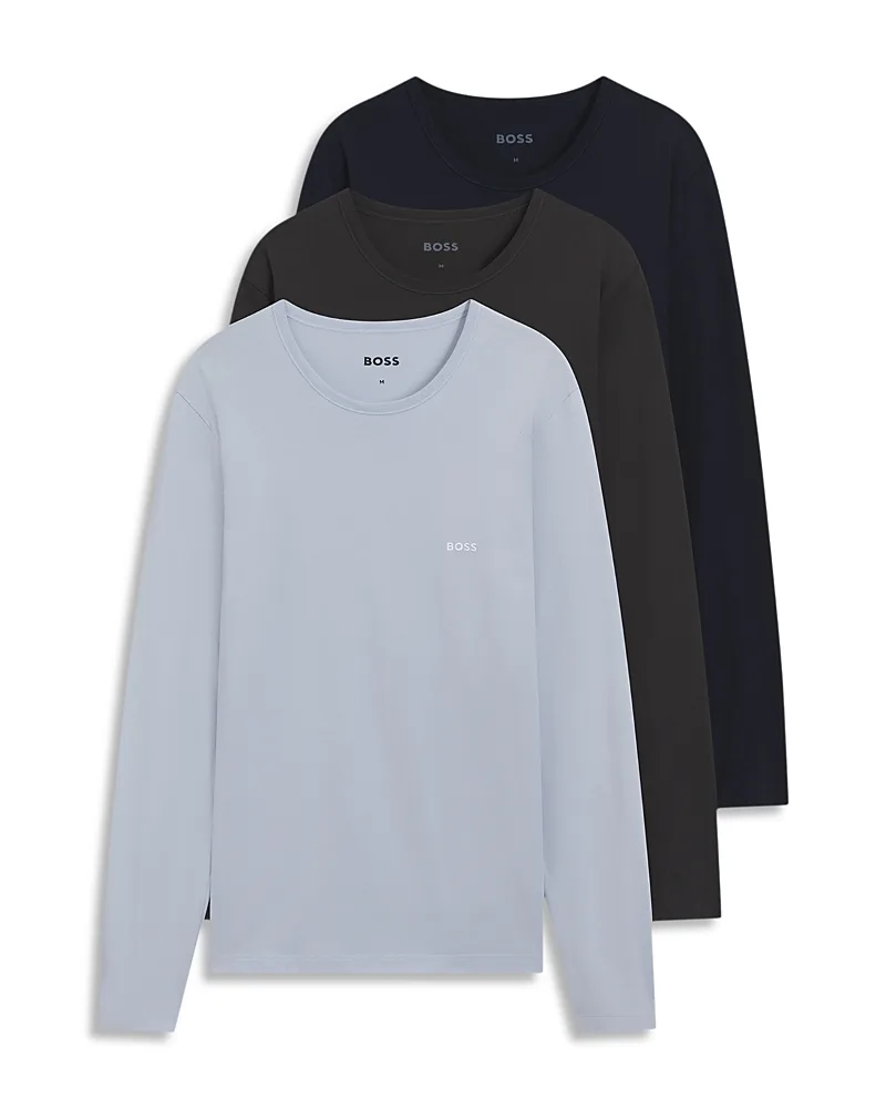 Cotton Long Sleeve Tee, Pack of 3 by Boss