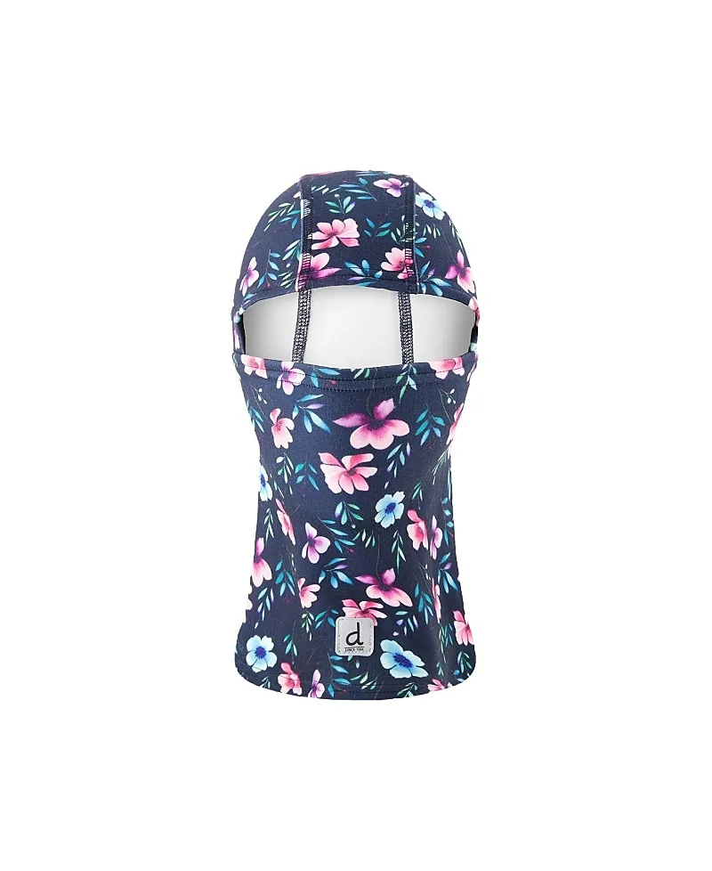 Brushed Jersey Floral Reflective Stretch Balaclava by Deux Par Deux