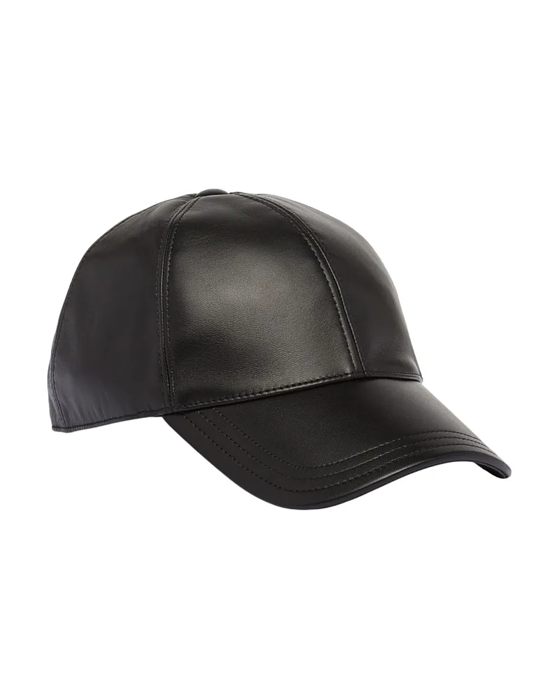 Nappa Leather Baseball Cap by Prada