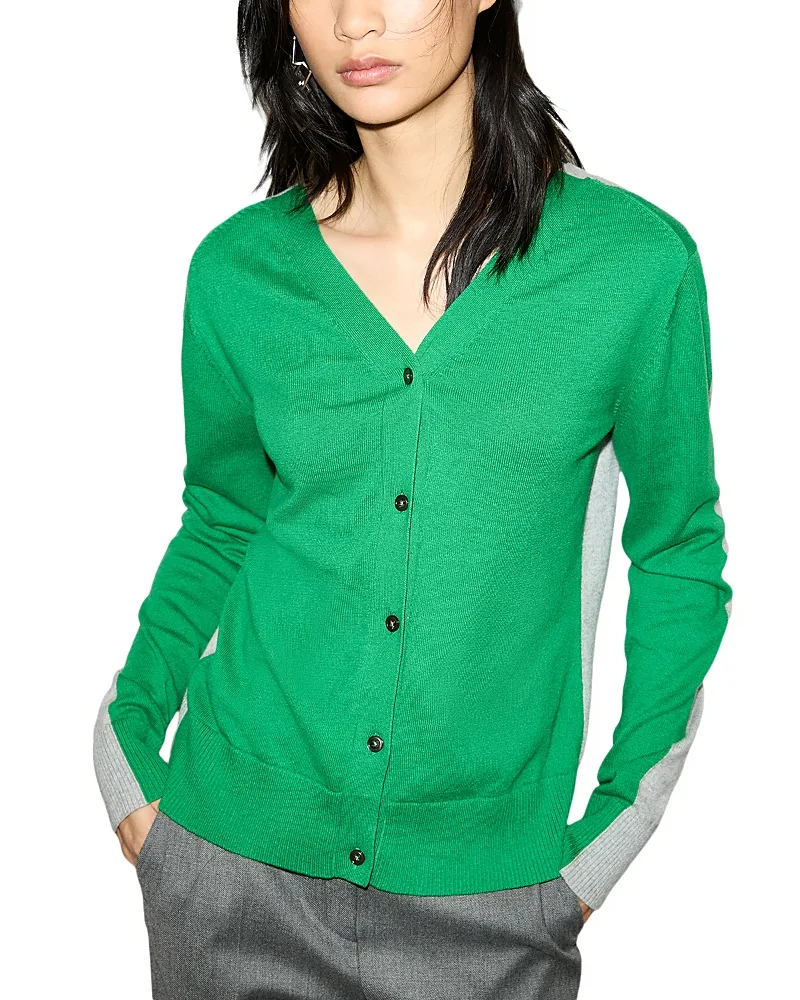 Giorno Cotton & Cashmere V Neck Cardigan by Max & co.