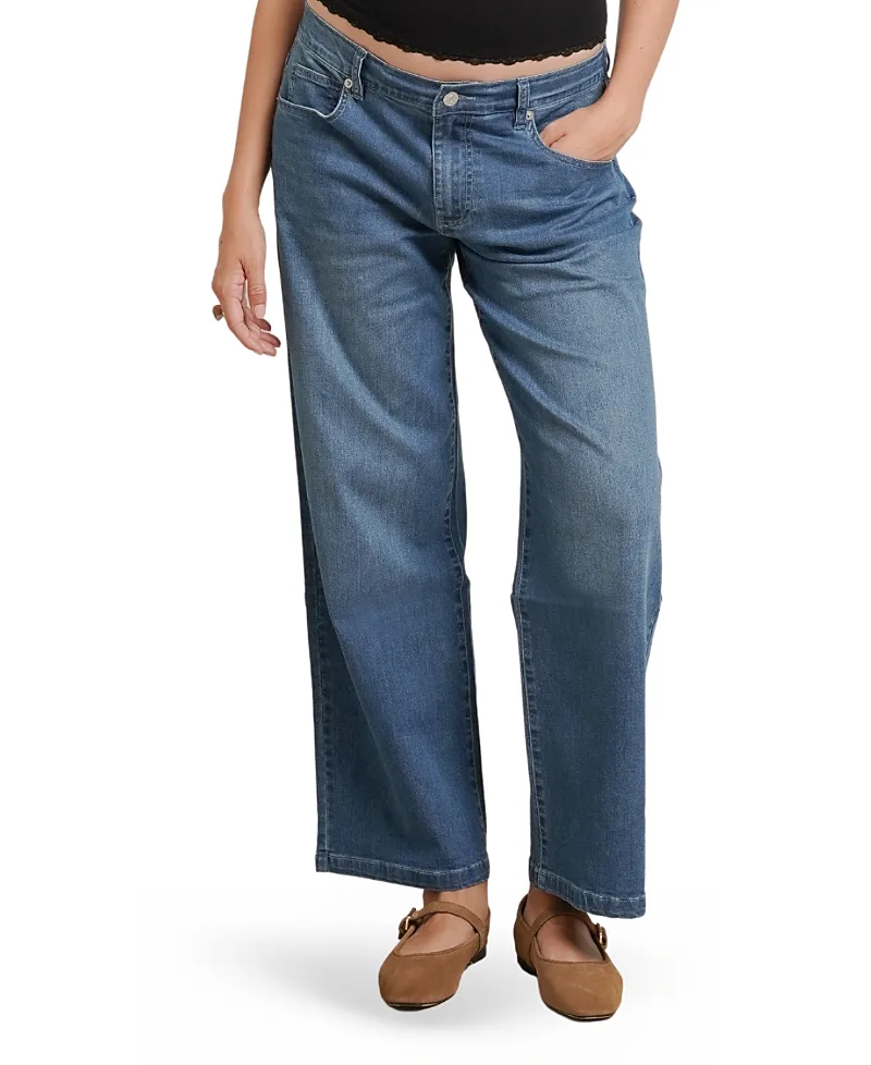 Slouch Under the Belly Boyfriend Jeans