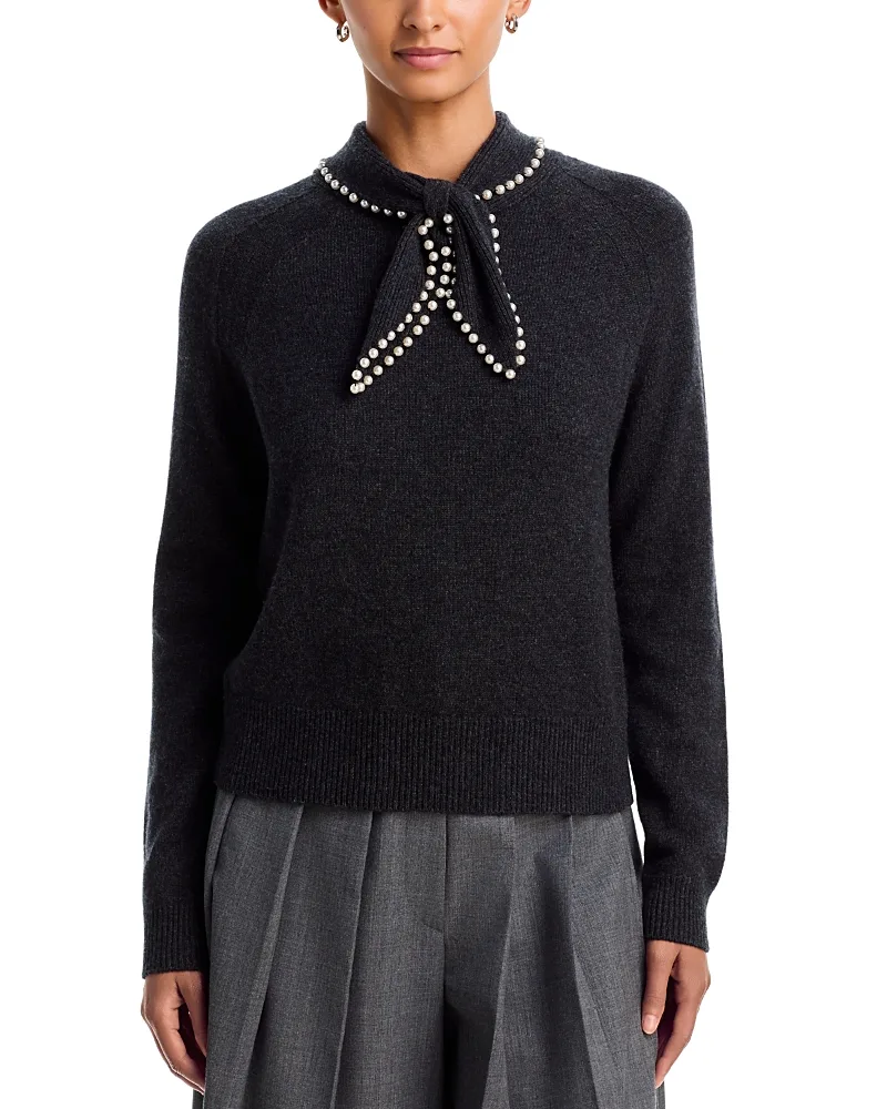 Kasa Beaded Trim Wool Pullover by Essentiel Antwerp
