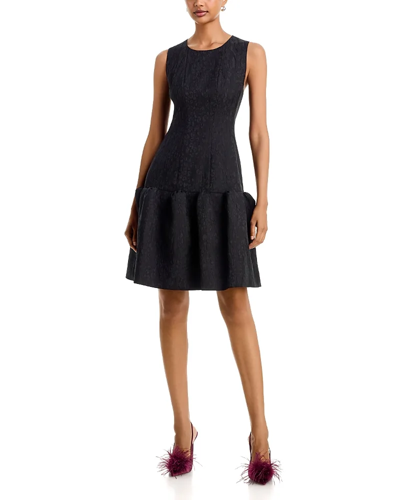Textured Jewel Neck Dress by Sonia Rykiel