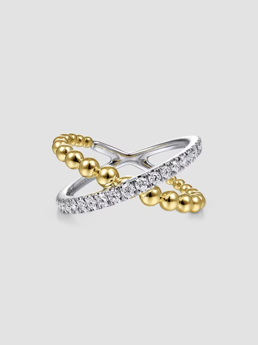 Gabriel & Co Two-Tone 14K Gold & 0.44 TCW Diamond Ring by Gabriel