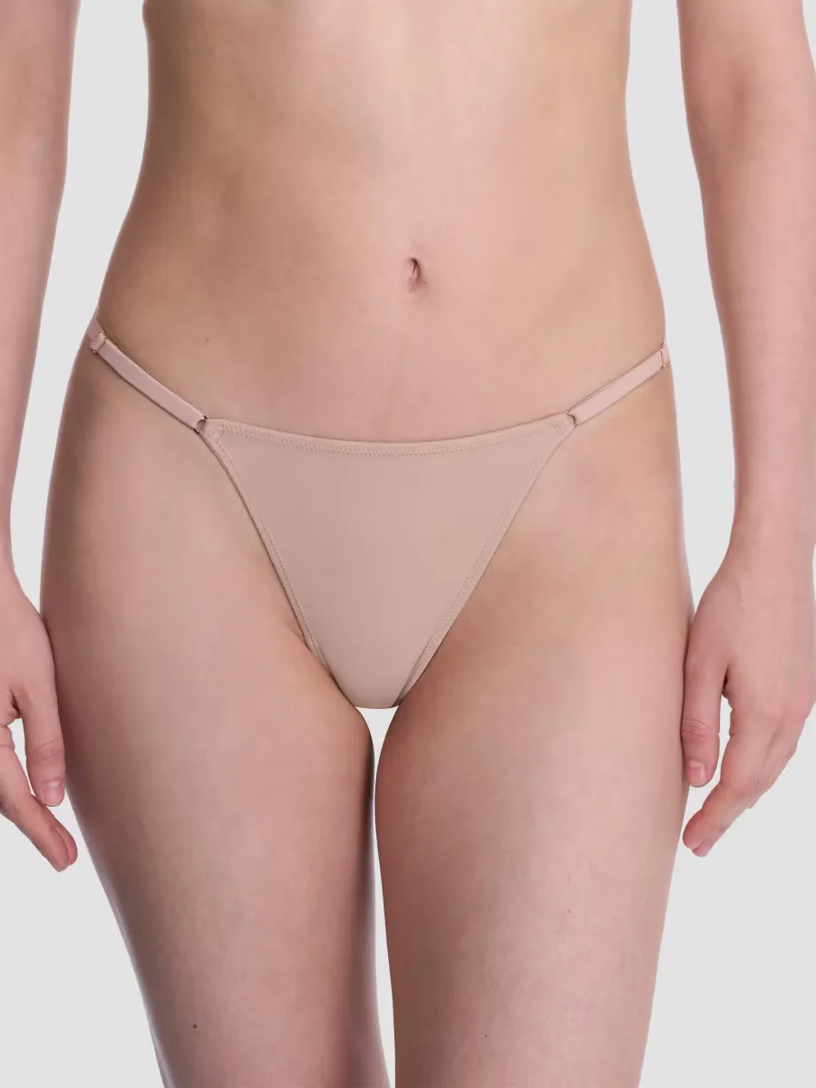 Verge Adjustable String Thong by Natori