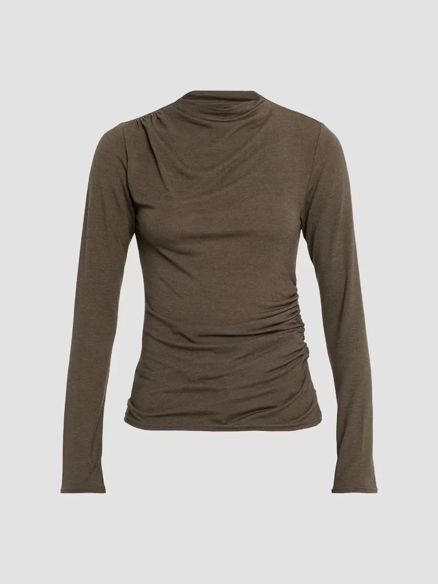 Joelle Ruched Long-Sleeve Top by Rails