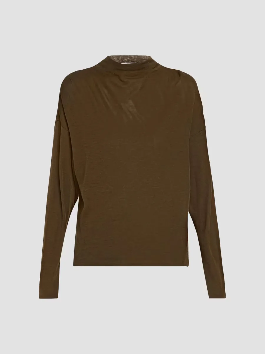 Relaxed Funnel Neck Top by Vince