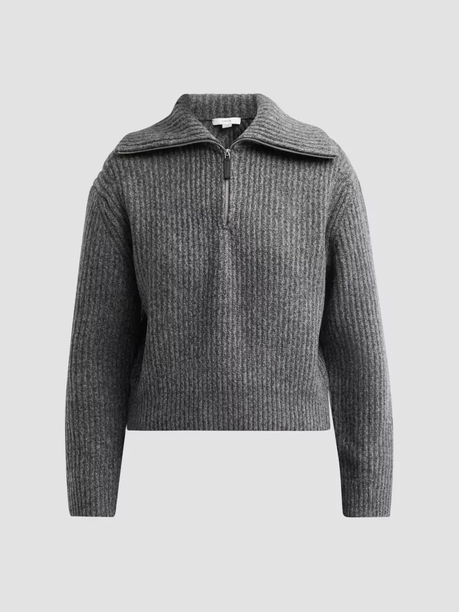 Rib-Knit Wool-Cashmere Sweater by Vince