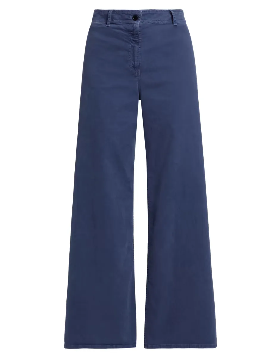 Megan Brushed Stretch Twill Wide-Leg Pants by Nili Lotan