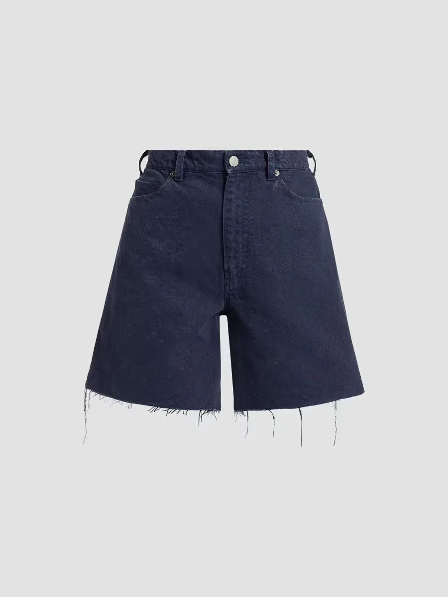 Russel Denim Bermuda Shorts by Nili Lotan