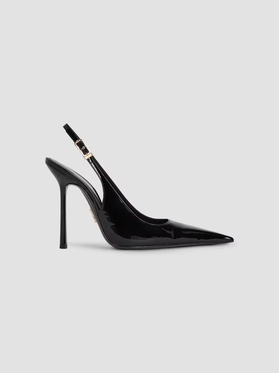 Carrie 110MM Patent Leather Slingback Pumps