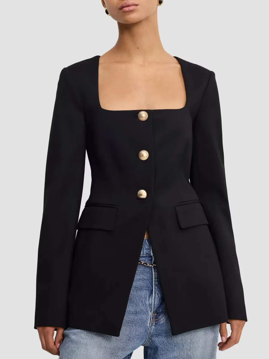 Soft Stretch Ponte Sculpted Blazer by GOOD AMERICAN