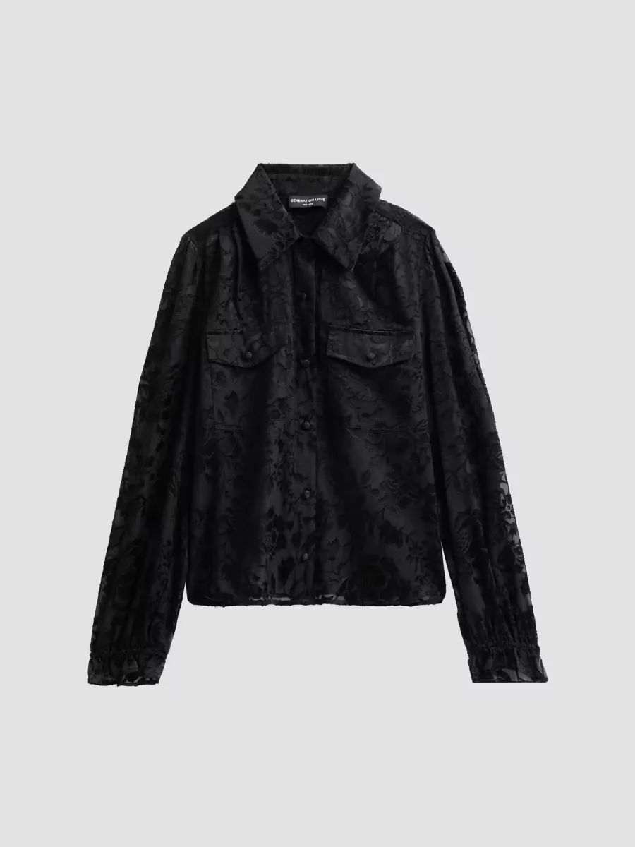Priya Floral Burn-Out Blouse by Generation Love