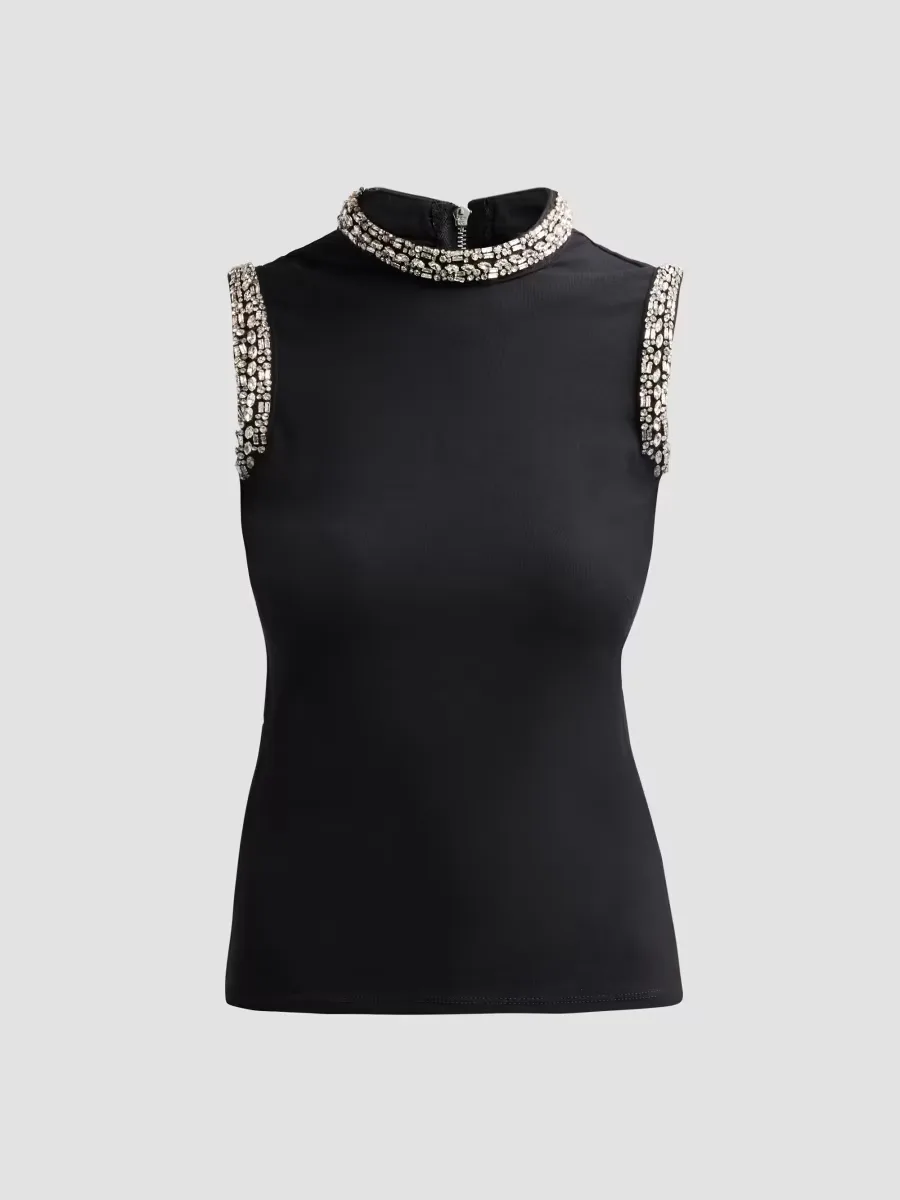 Lavinia Embellished Sleeveless Top