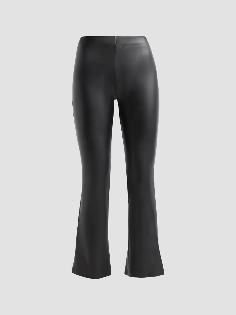 Faux-Leather Flare Leggings by Generation Love
