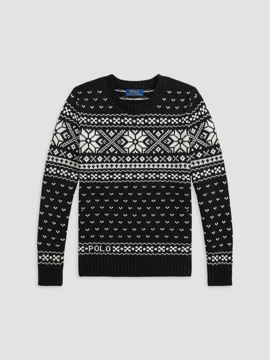 Snowflake Cotton Sweater by Polo Ralph Lauren