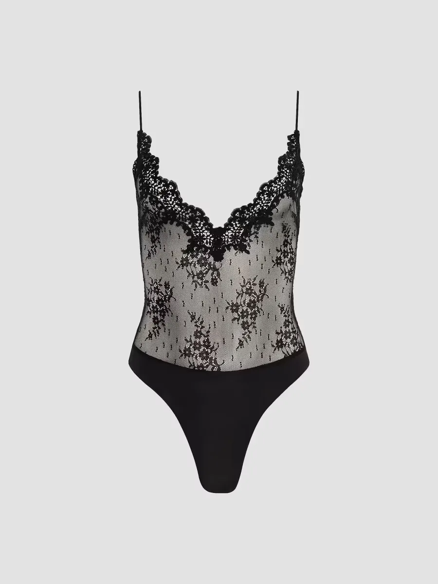Kaelith Lace Bodysuit by L'AGENCE
