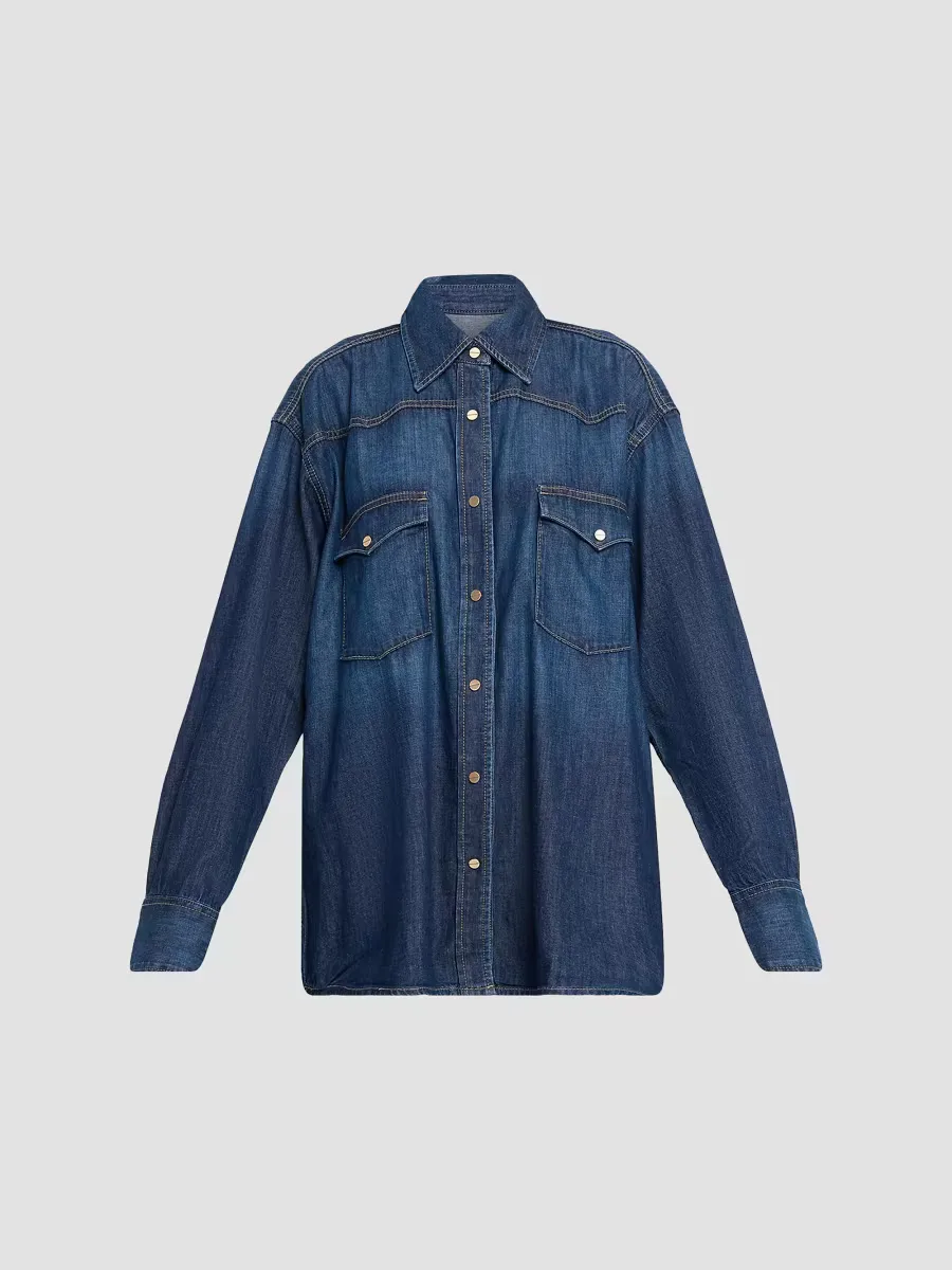 OG Ranchers Oversized Denim Shirt by TWP
