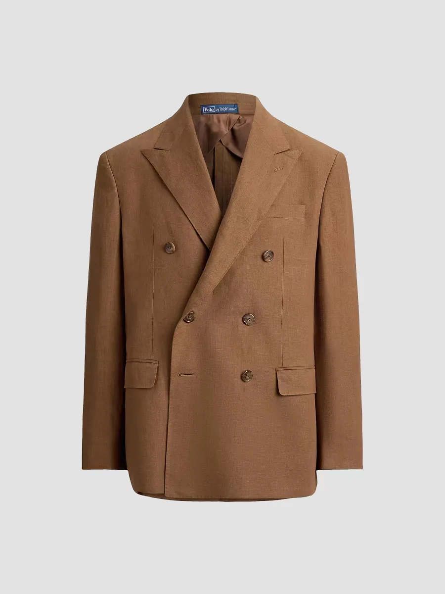 Linen Double-Breasted Blazer by Polo Ralph Lauren