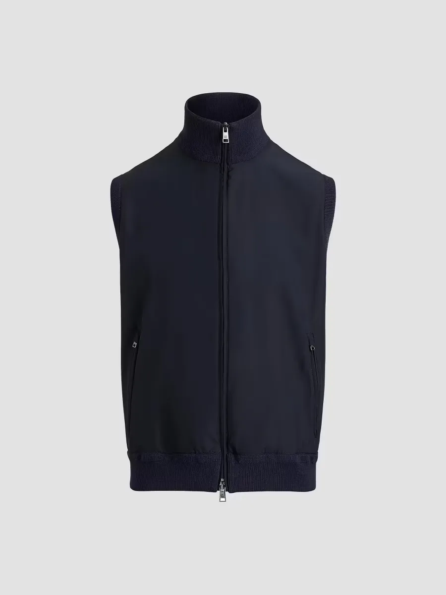 Ralph Lauren Purple Label Hybrid Full-Zip Sweater Vest