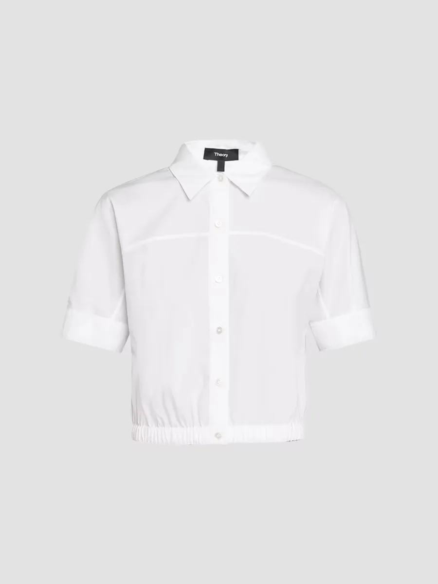 Cotton Poplin Shirt by Theory