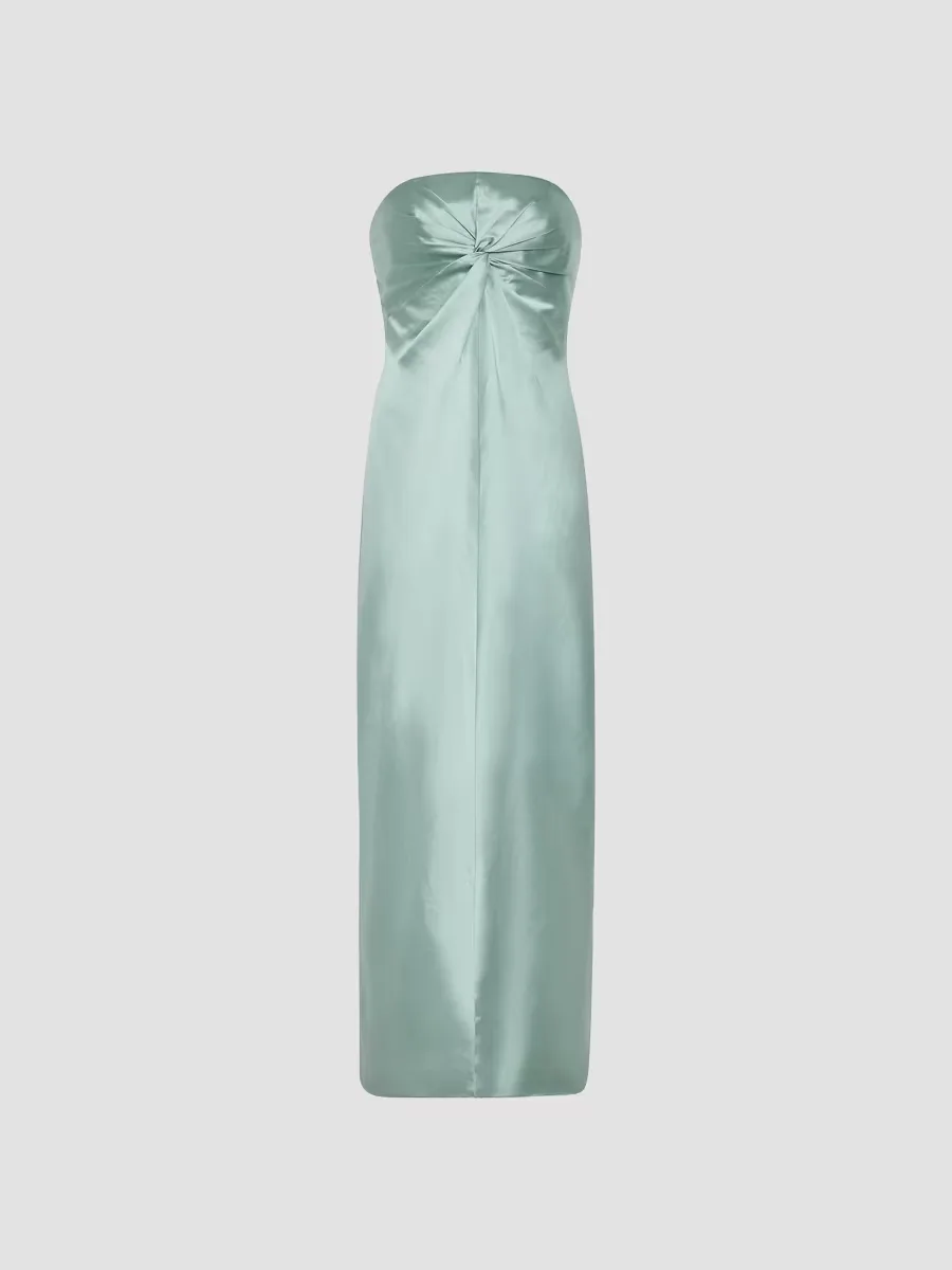 Michell Satin Strapless Maxi Dress by Milly