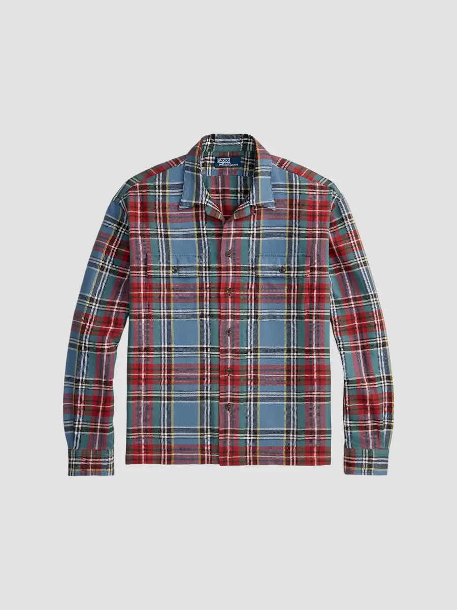 Plaid Cotton Flannel Shirt