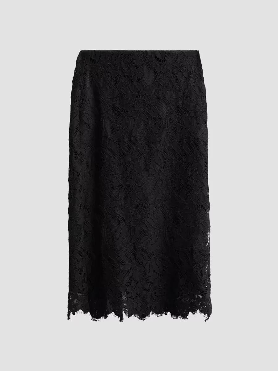 Simone Corded Lace Midi Skirt by Kobi Halperin