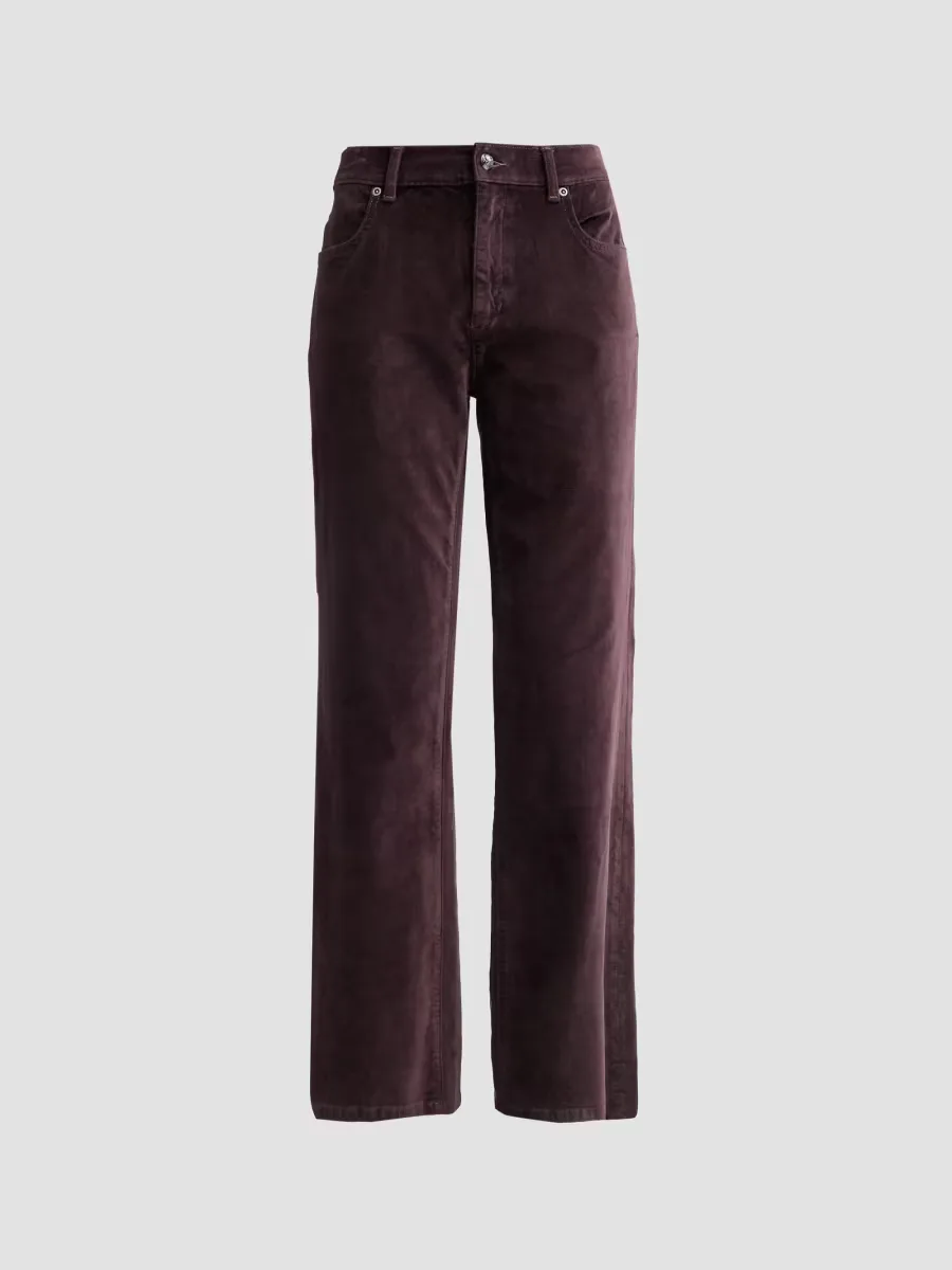 Ruby Stretch-Velvet Pants by Kobi Halperin