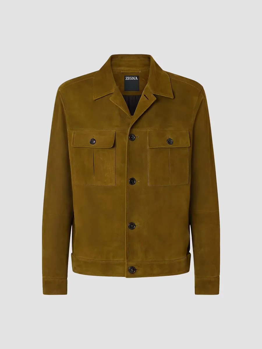 Leather Blouson Jacket by ZEGNA
