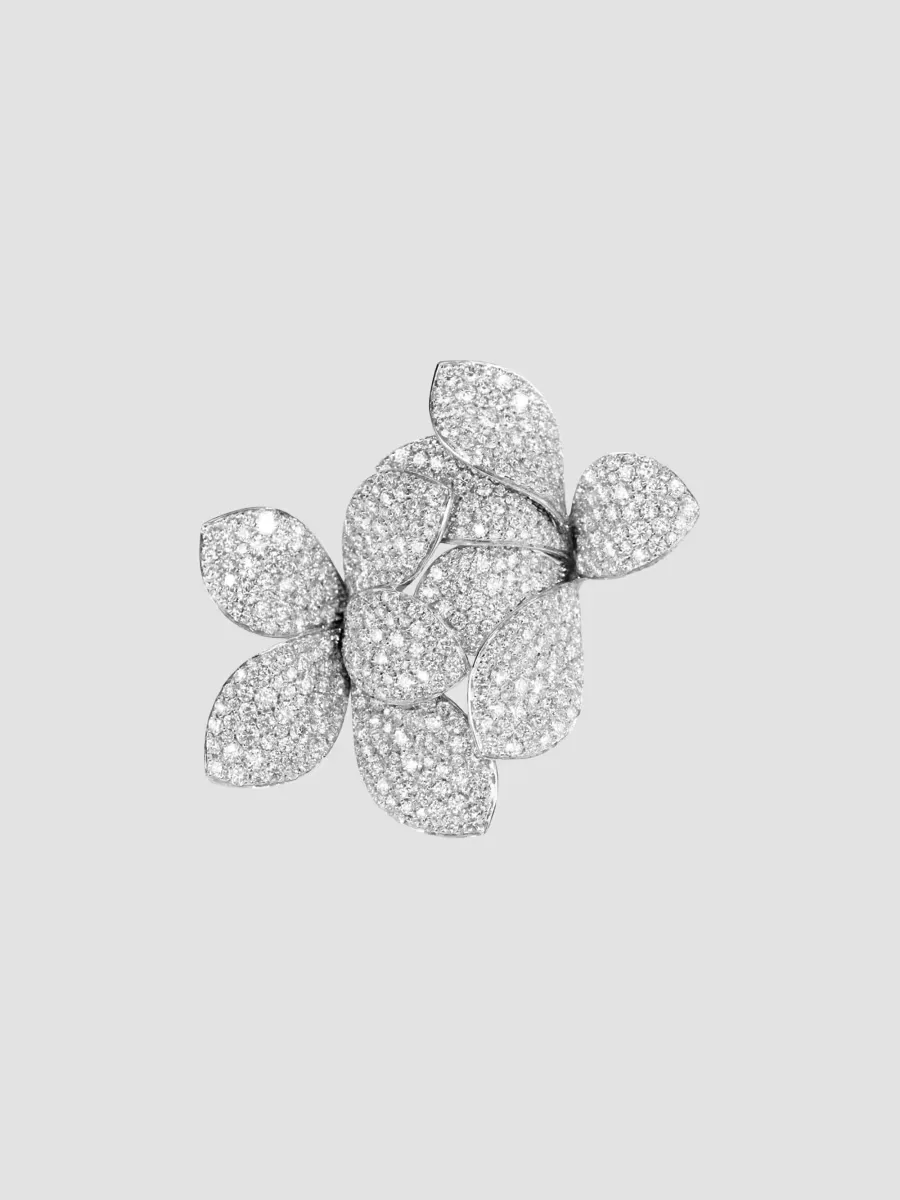 Giardini Segreti 18K White Gold & 6.40 TCW Diamond Floral Ring by Pasquale Bruni