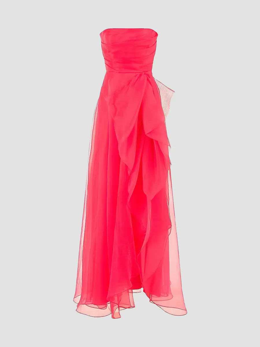 Teresa Draped Tulle Gown