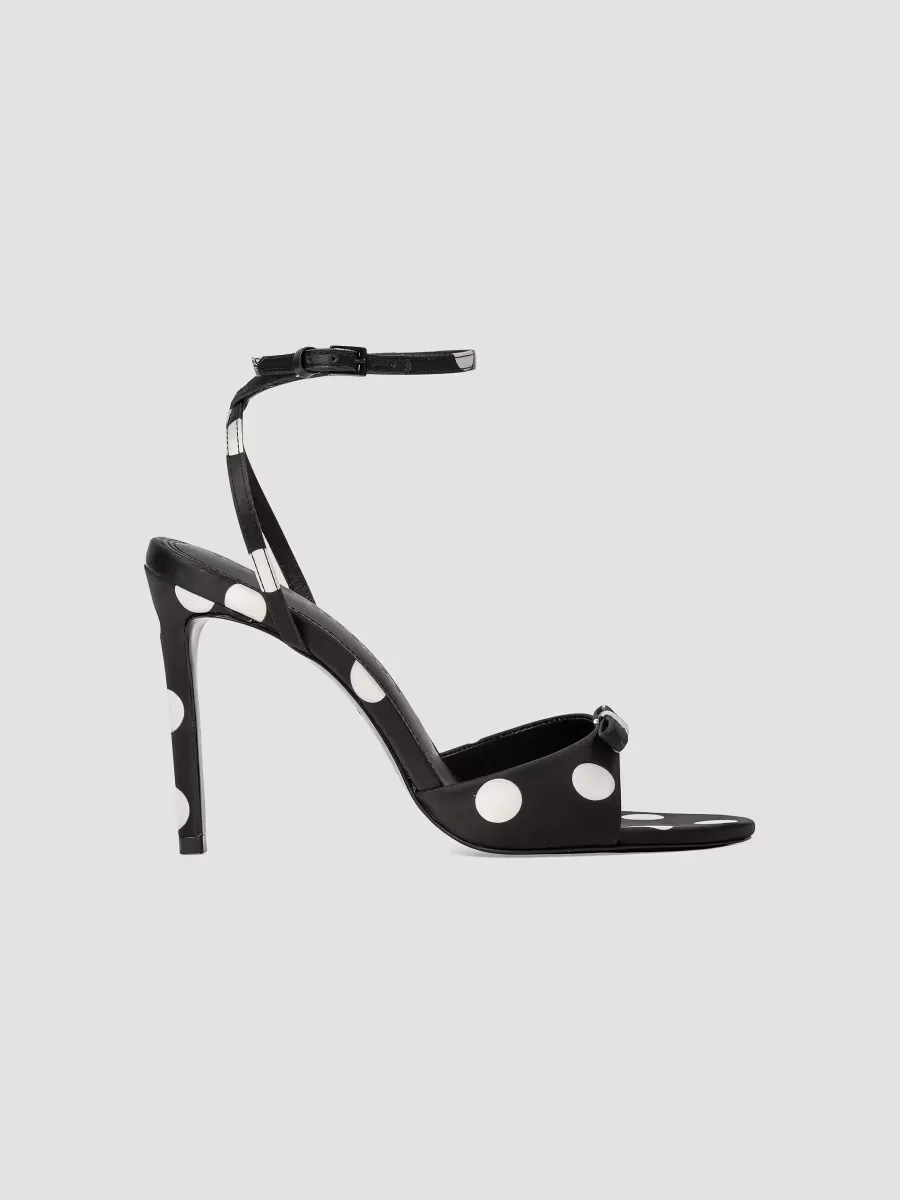 Albie 100MM Polka Dot Sandals by Black Suede Studio