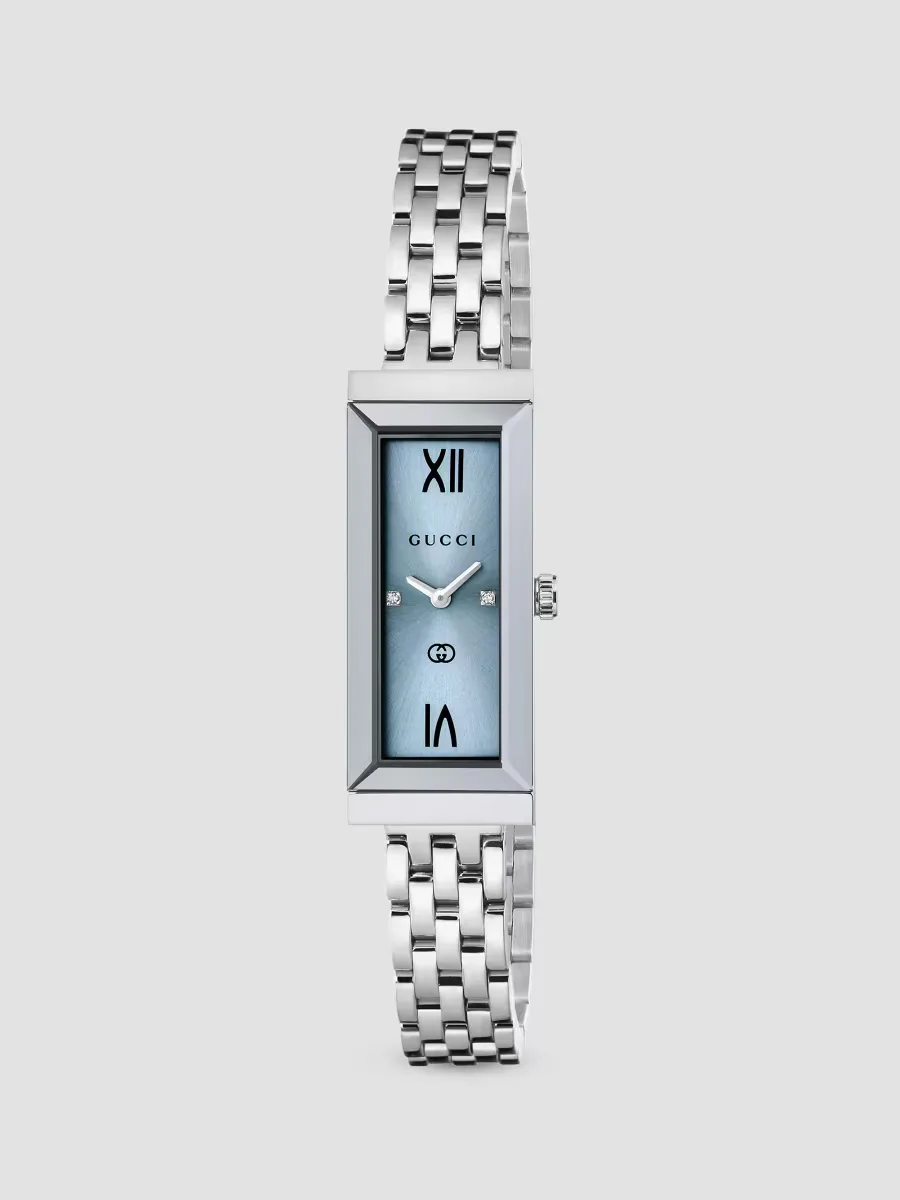 G-Frame Stainless Steel & 0.005 TCW Diamond Bracelet Watch 14MM x 34MM by Gucci