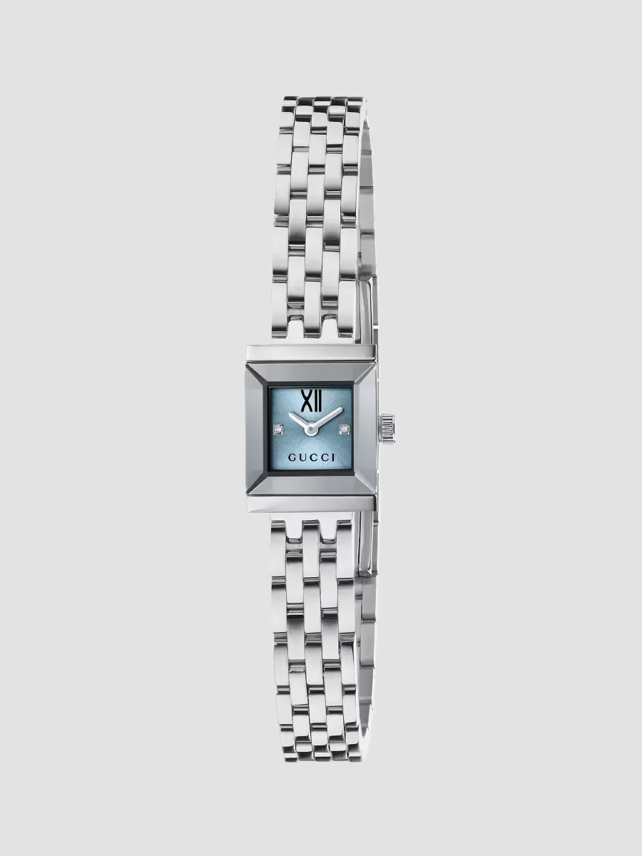 G-Frame Stainless Steel & 0.005 TCW Diamond Bracelet Watch 14MM x 18MM by Gucci