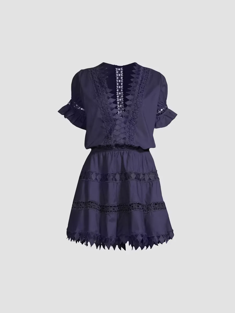 Ora Embroidered Mini Dress