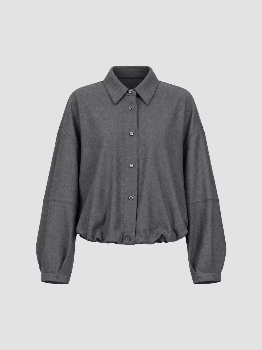 Niki Lantern Sleeve Shirt Jacket by Callas Milano