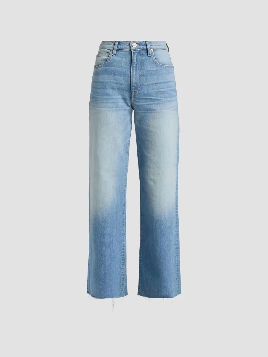 Grace Faded High-Rise Straight Jeans