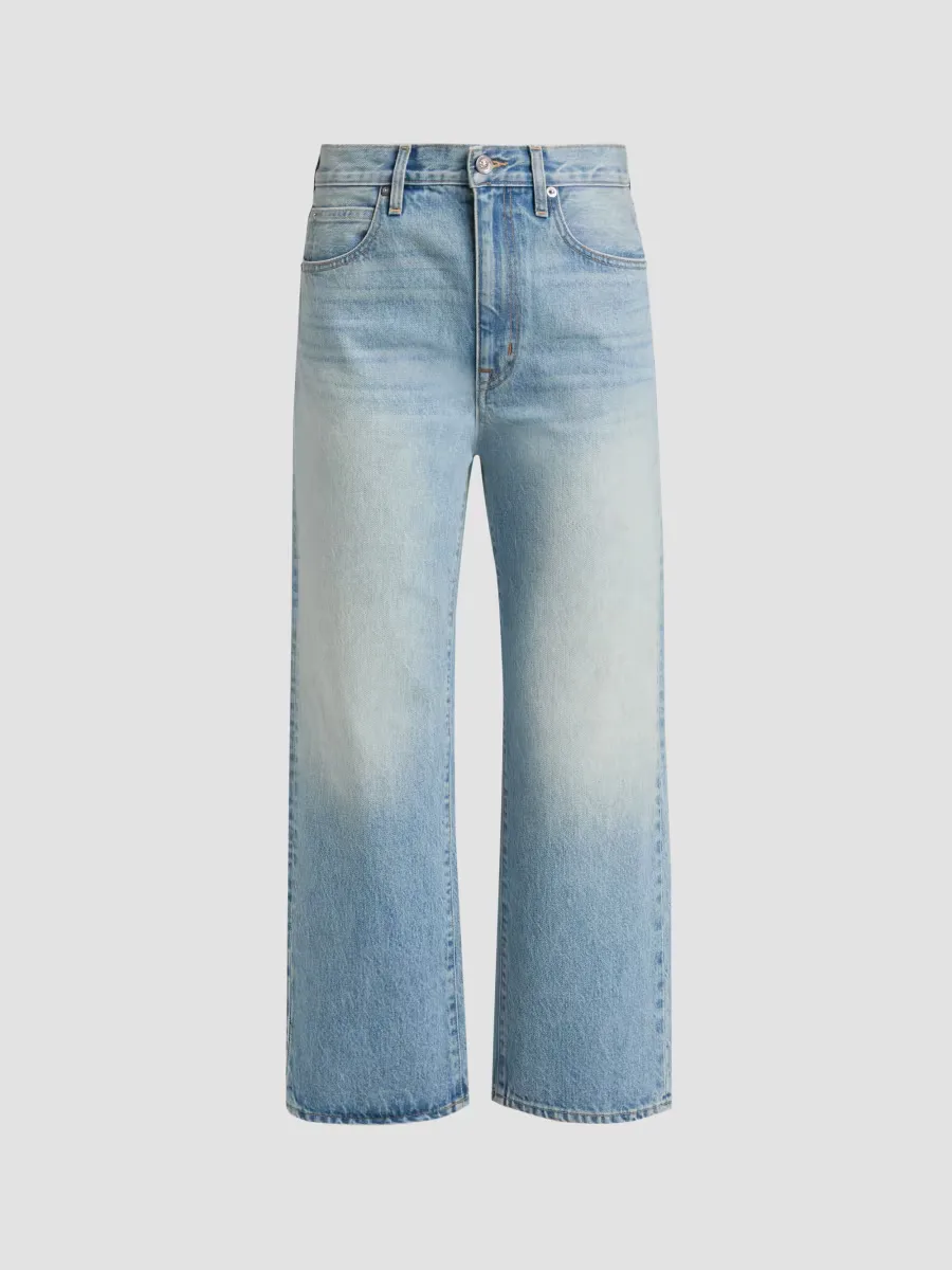 Hunter Crop Relaxed Straight Jeans by SLVRLAKE