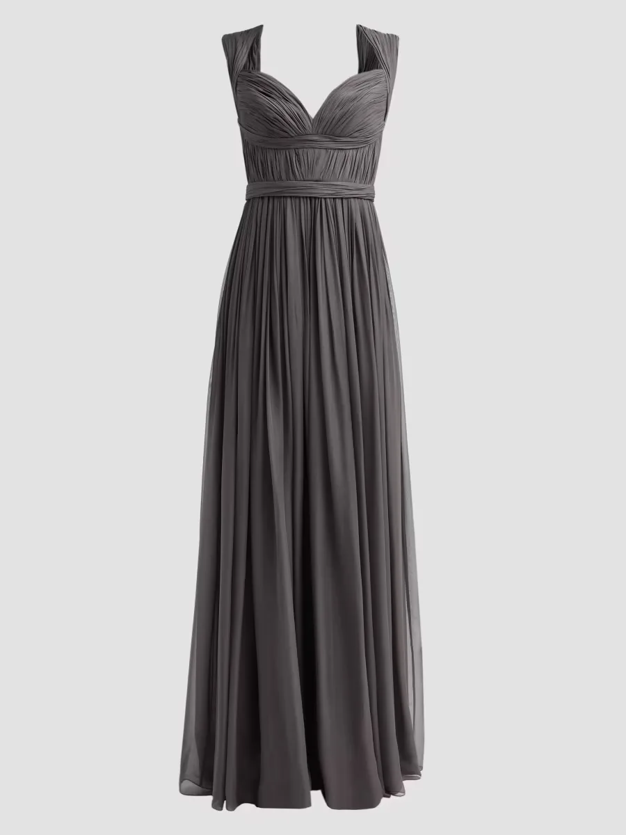Ruched Silk Gown by Pamella Roland