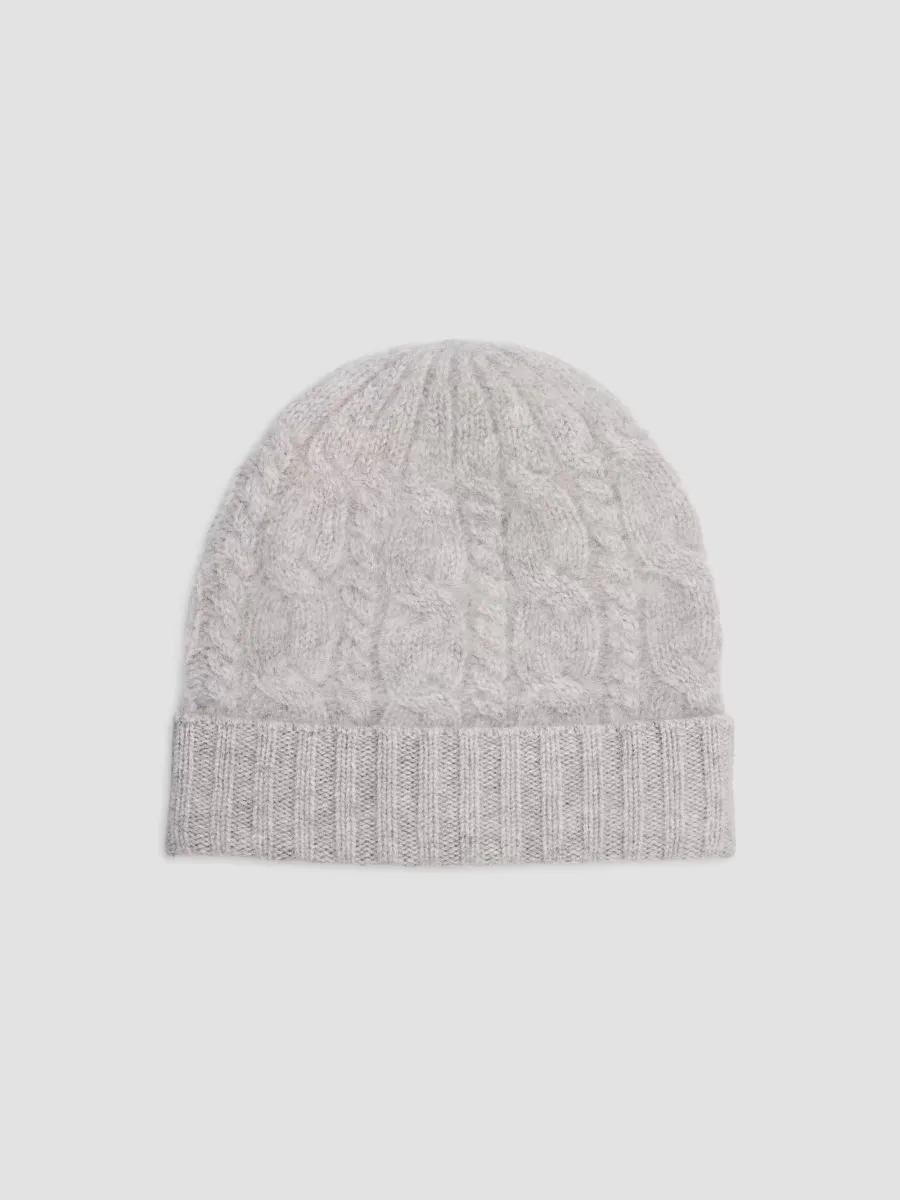 Cable-Knit Cashmere Beanie by Sofia Cashmere