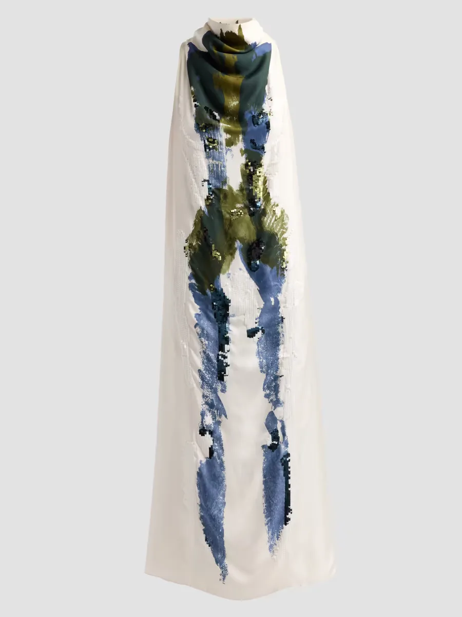 Noori Printed Silk Maxi Dress by Altuzarra
