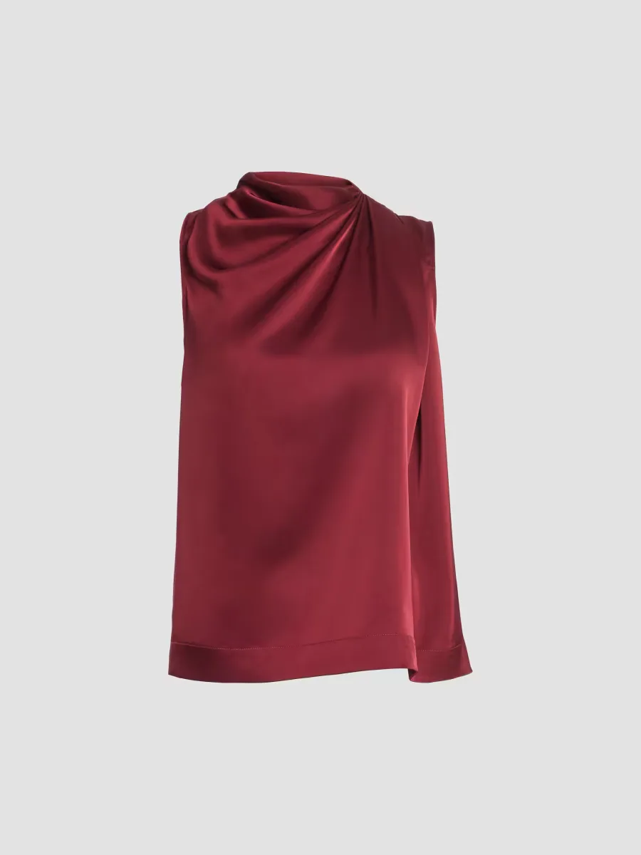 Alden Satin Drape Top by Altuzarra