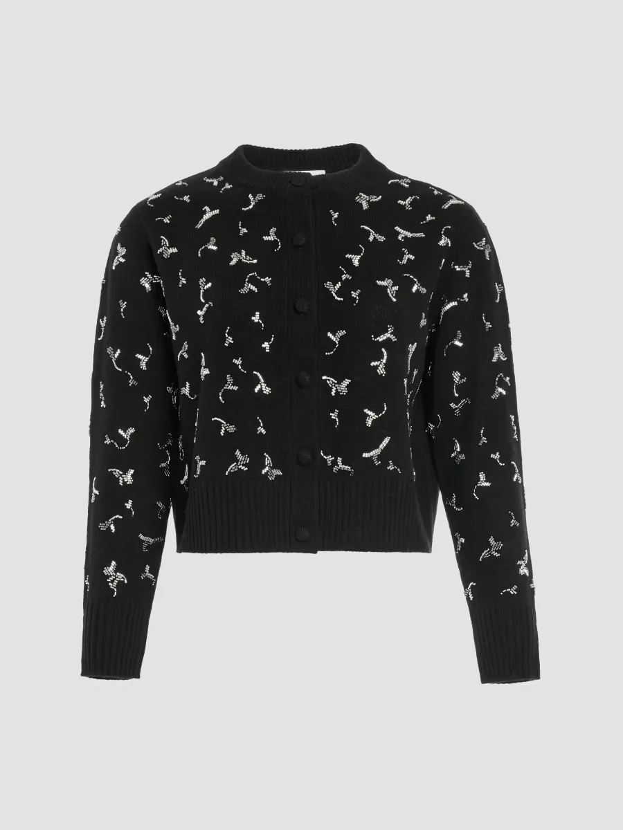 Vaughn Pattern Wool Cardigan